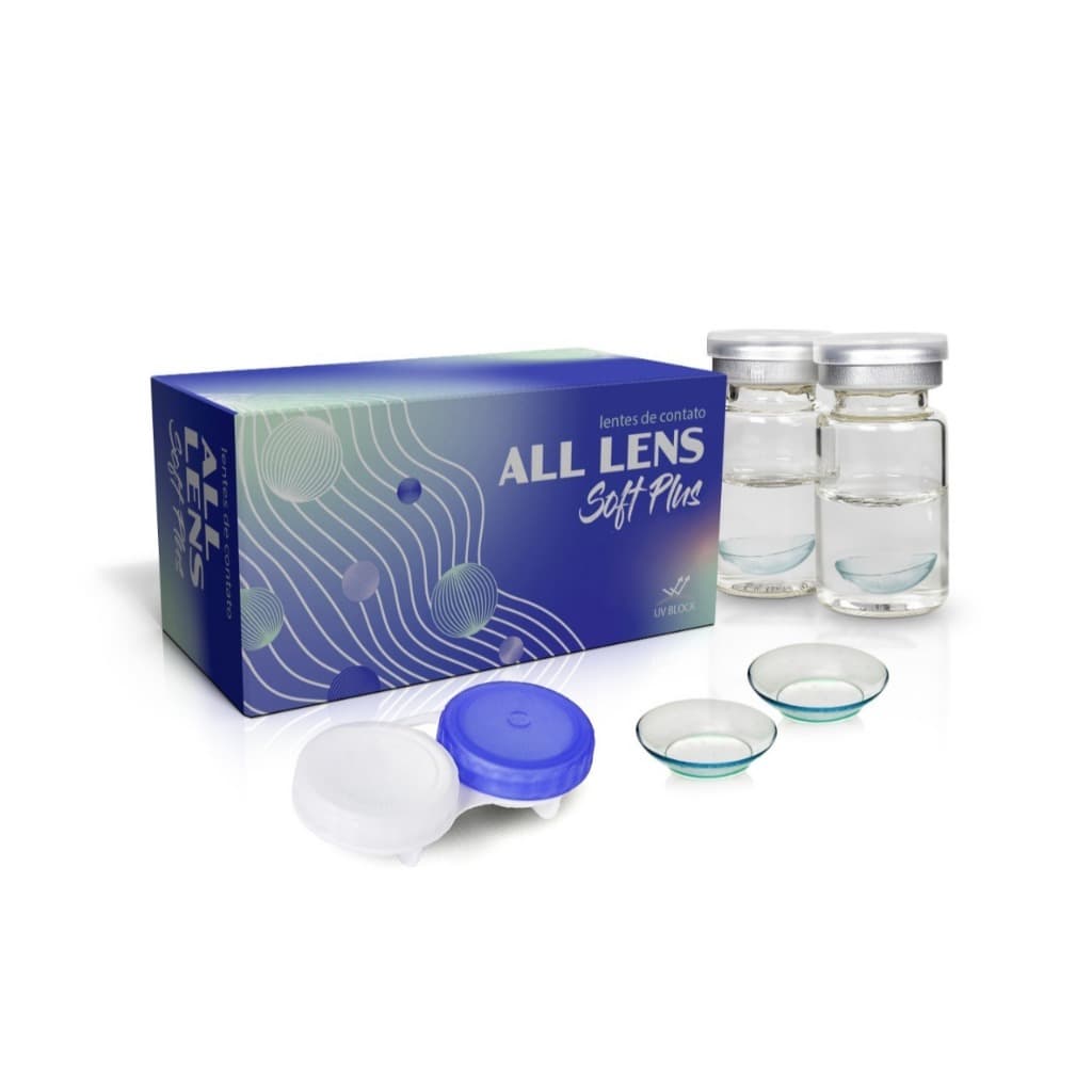 👓Lentes De Contato Anual - UNIDADE⭐All Lens Clear Soft Incolor