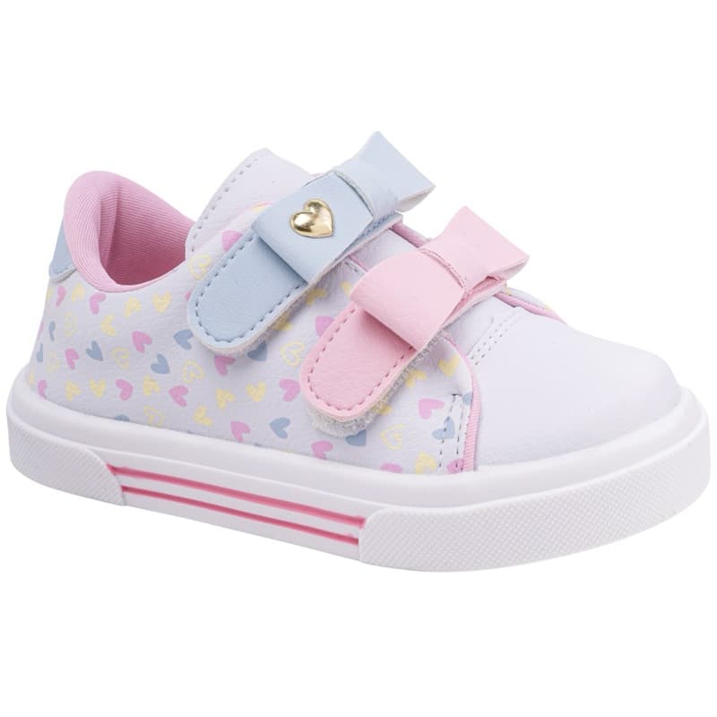 TÊNIS   AZUL ROSA CORAÇÃO CONFORTO