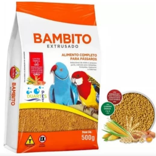 Ração Bambito Extrusado 500g - Biotron