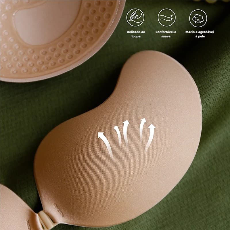 Adesivos Para O Peito Em Forma De Manga De Silicone Levantam Pétalas De Auto-Adesivas Sem Alças Tampa Invisível