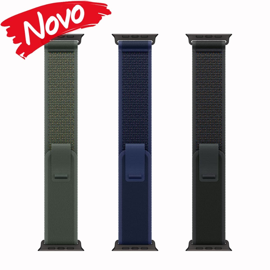 Pulseira de Nylon para Apple Watch Ultra 3 2 Series 11 10 9 8 7 SE 6 5 4 3 2 1 49mm 46mm 45mm 44mm 42mm 38mm Velcro