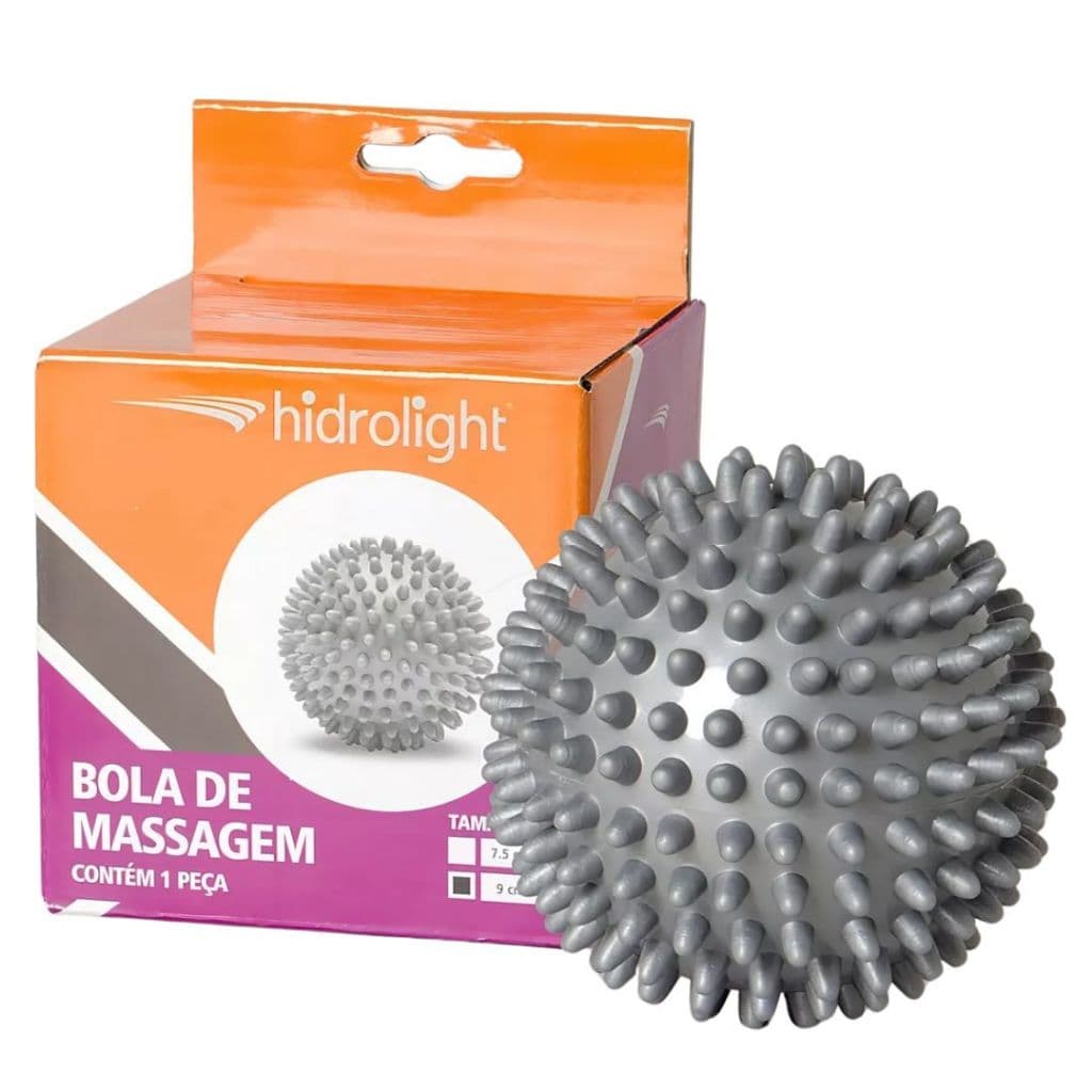 Bola Massageadora Relaxamento Terapêutica Ortopédica Massagem 9cm e 7,5cm Hidrolight