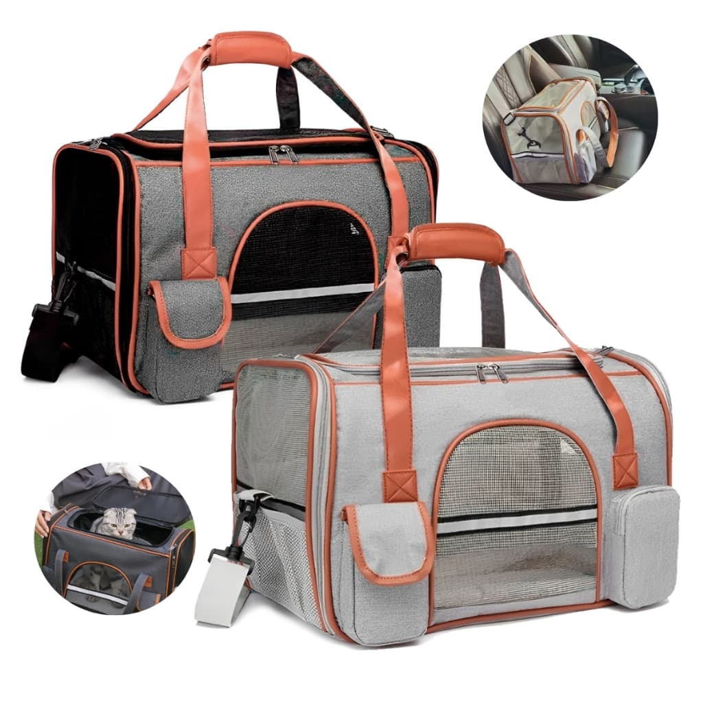 Bolsa Pet Transporte Viagem Mala Avião Cães E Gatos Luxo Média