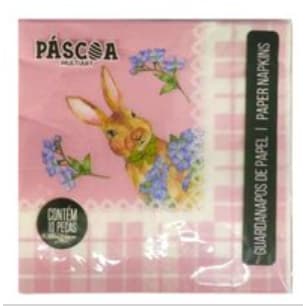 Guardanapo De Papel Decorativo Páscoa 10 Unidades 33x33cm Multiart