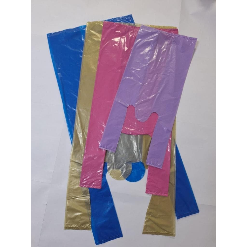 50 / 100 SACOLAS PLASTICA 30x40 - 40x50 - 45x60 ALÇA CAMISETA EMBALAGENS