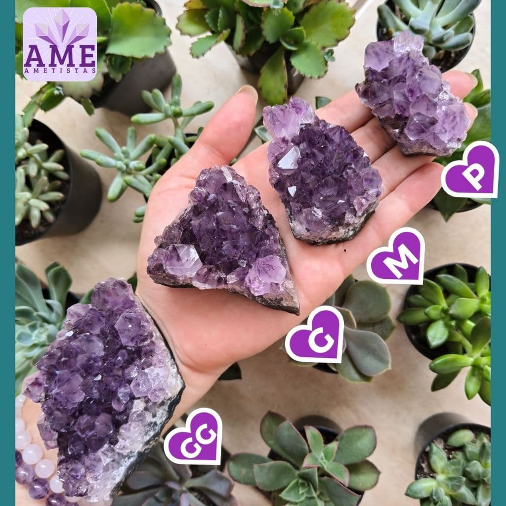 Drusa de Ametista Natural - Qualidade Extra - Decoração Natural
