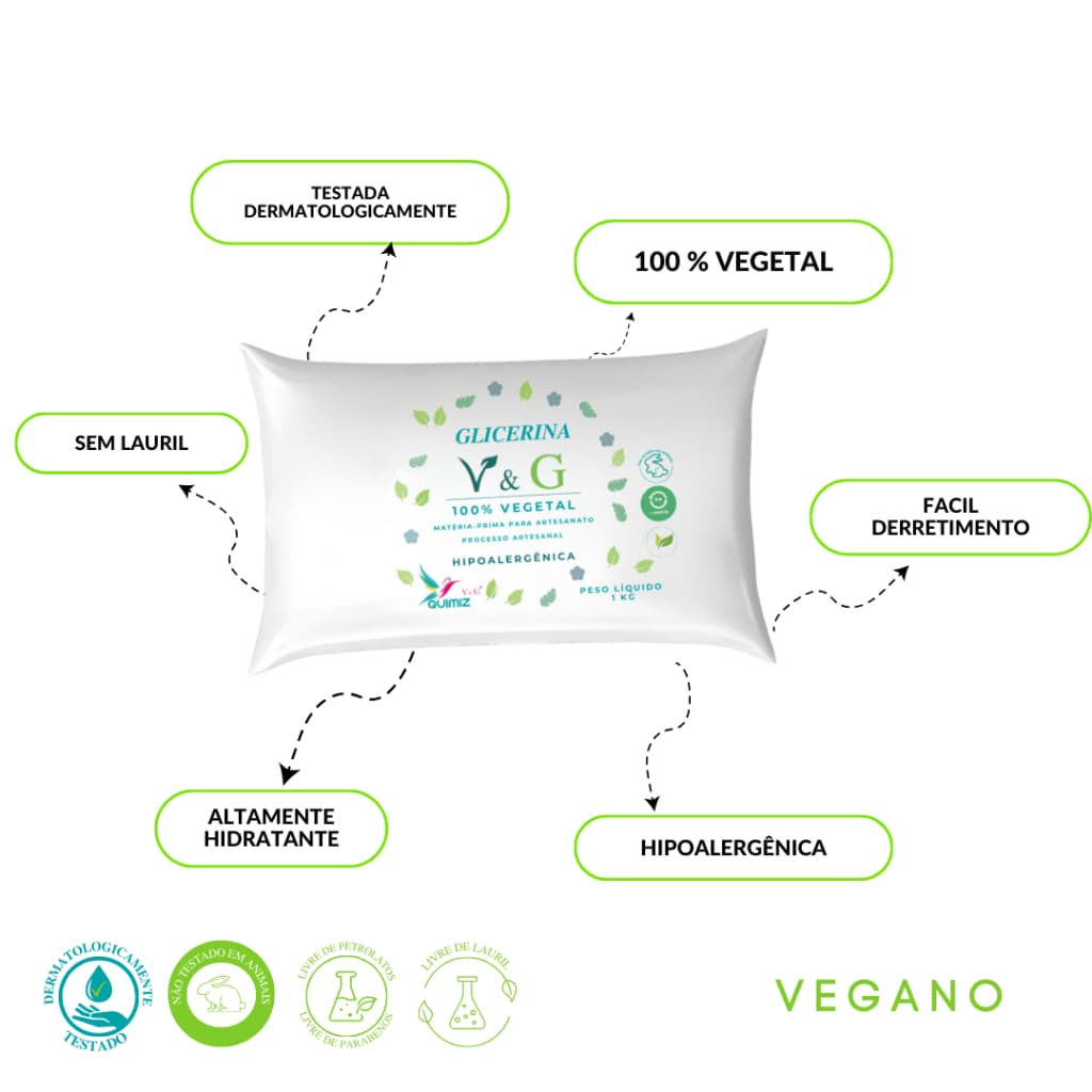 BASE GLICERINA 100% VEGETAL - V&g - 1 KG