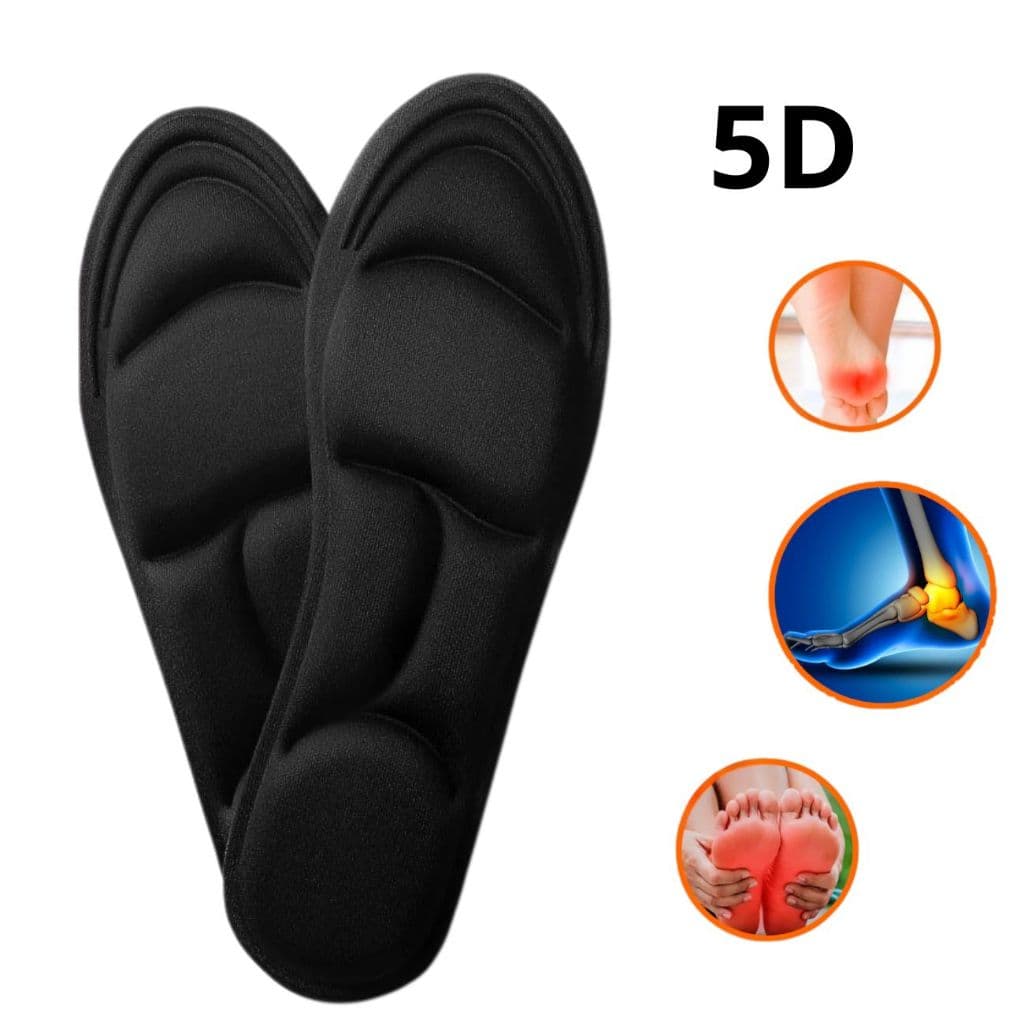 Palmilha Ortopédica Tecnologia 5D Anatõmica Anti-Impacto Alivia Dores Hipoalergênica