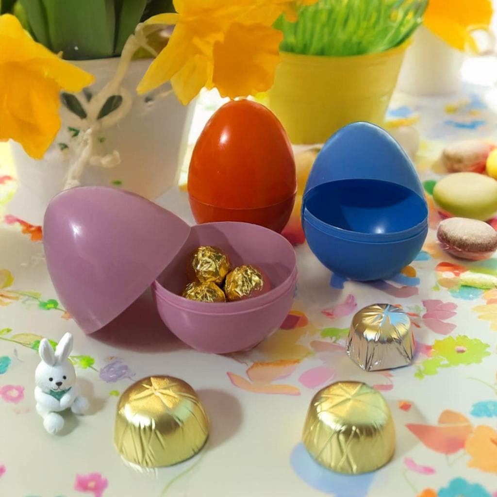 Kit Ovinhos Páscoa Surpresa Grande Festa Ovo Plástico