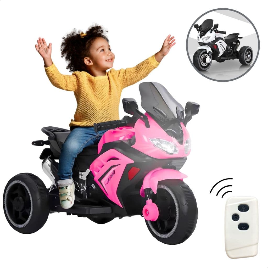 Moto Elétrica Infantil com Controle Remoto Menino Motinha Triciclo Passeio Brinquedo