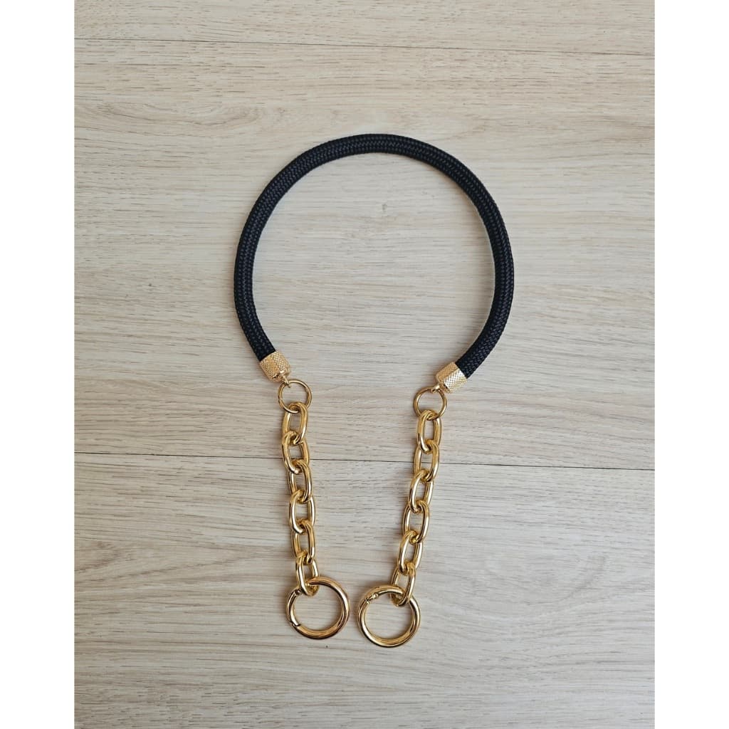 ALÇA DE CORDÃO COM CORRENTE 8MM UND PARA BOLSAS