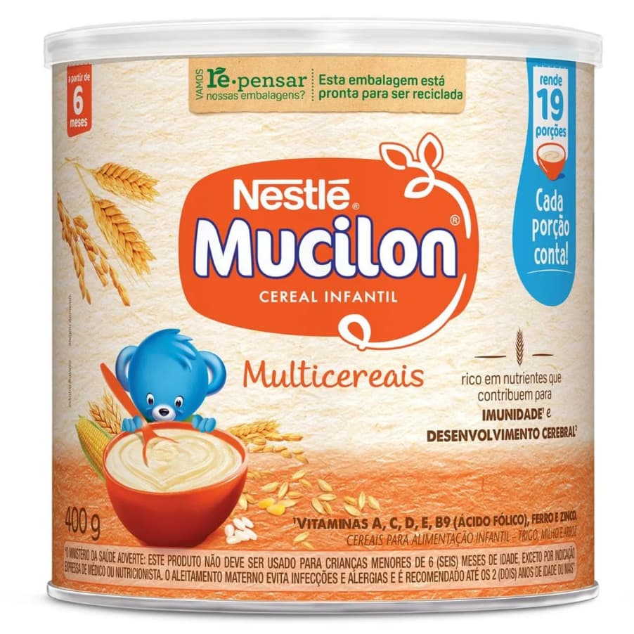 Cereal Infantil Mucilon Multicereais 400g