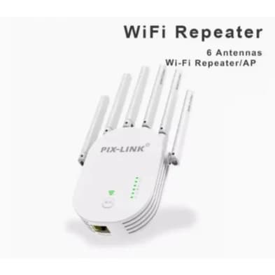 Repetidor Wifi 6 Antenas 3 in 1 functios 2.4g Roteador Amplificador De Sinal e Modem 300MBPS 1200m