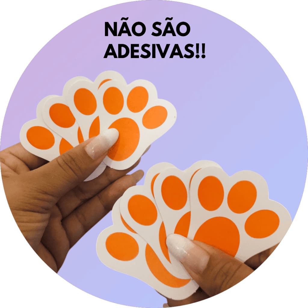 PATINHAS DE COELHO DA PÁSCOA - NÃO É ADESIVO