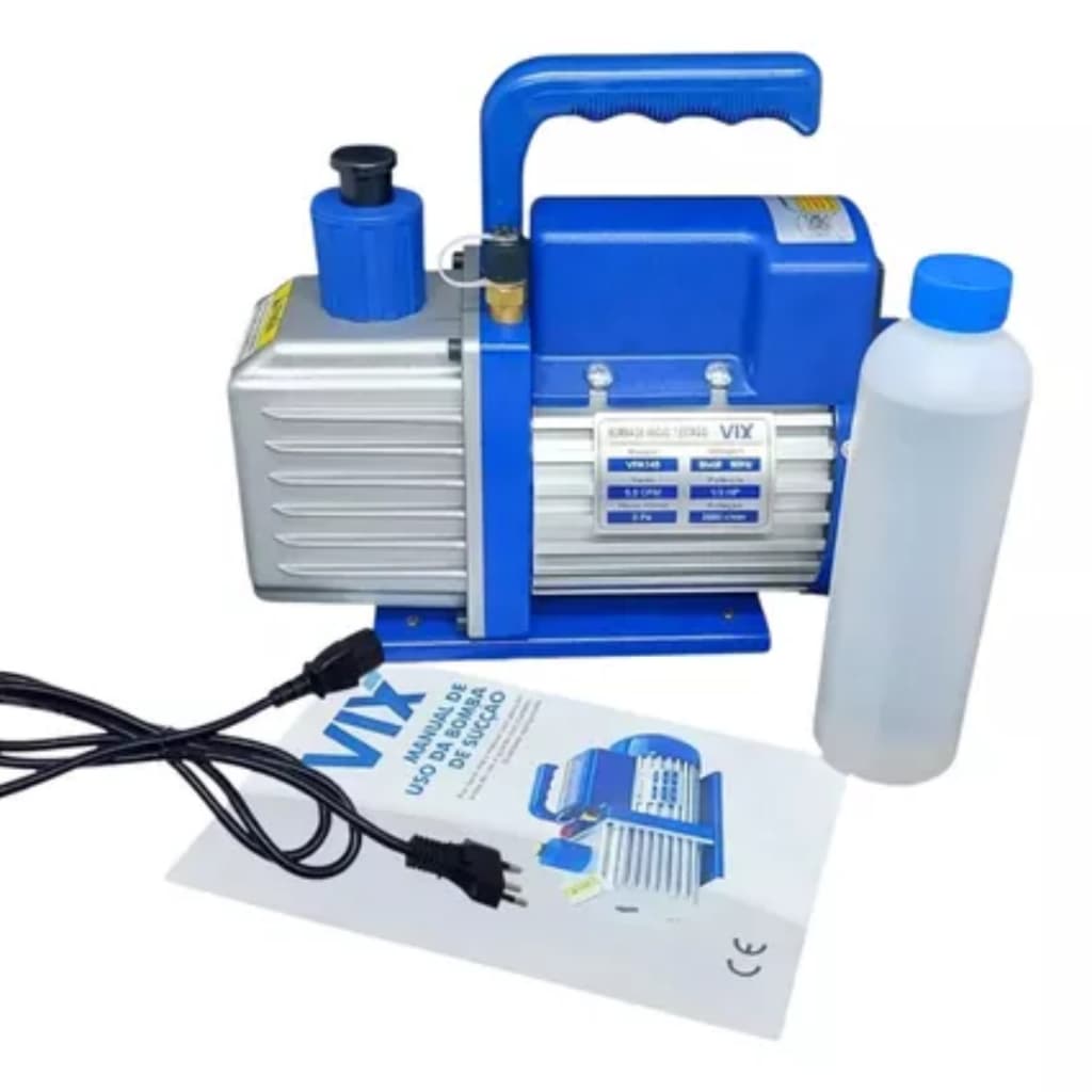 Bomba De Vácuo Vix Simples Estágio 3,6cfm Bivolt Ar Condicinado