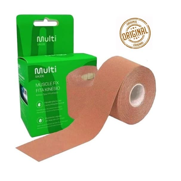 Fita Kinesio Bandagem Funcional Elástica 5cmx5m Multilaser