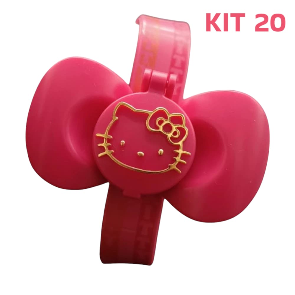 Pulseiras / Spinner Hello Kitty Infantil Bracelete 10 / 15 / 20 pçs Lembranças de Festa Crianças Lembrancinhas