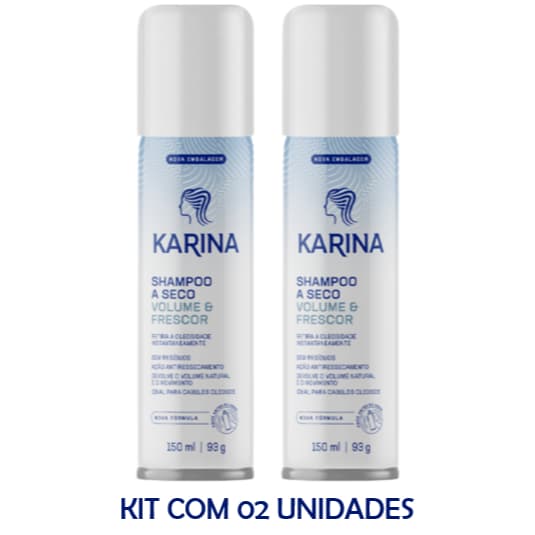 Shampoo a Seco Karina Volume e Frescor 150ml