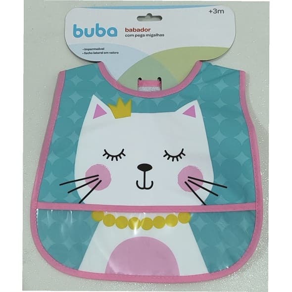 Babador Buba com Bolso Impermeável Por Fora Atoalhado Por Dentro Ajustavel