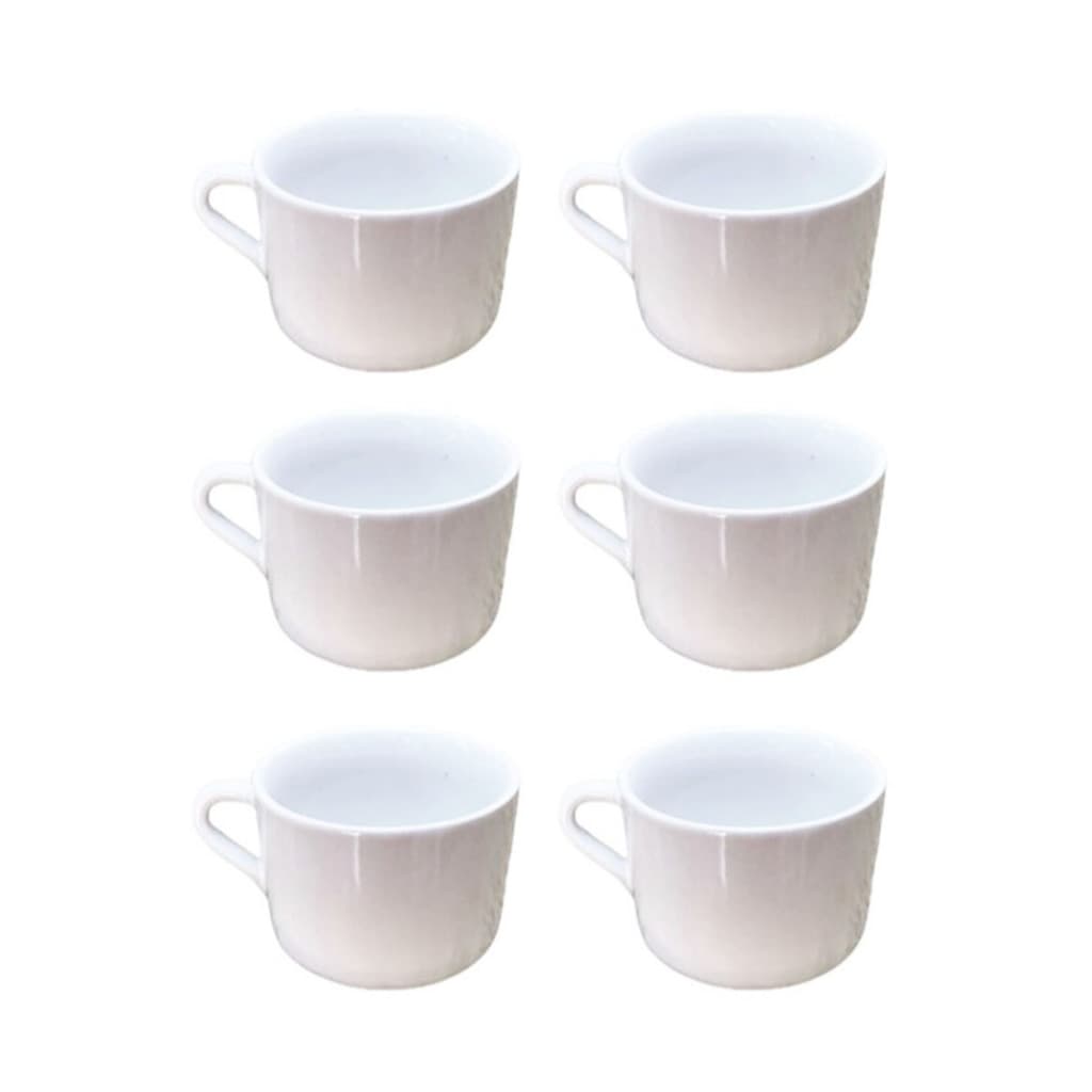 Xicara P/ Cha Branca C/ 6pçs 150ml S/ Pires- 2ª LINHA