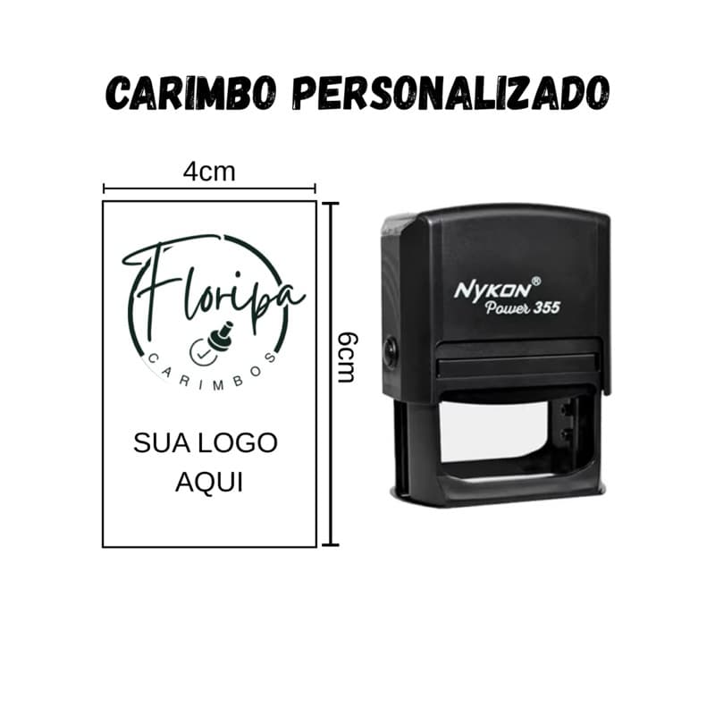 Carimbo Personalizado Automático Nykon 355 LOGO/ROTINA/IGREJA
