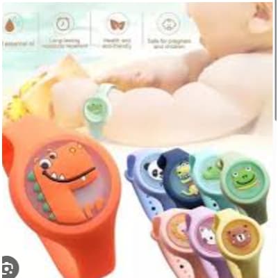 Pulseira Repelente Infantil Anti Mosquitos Dengue Pernilongo estampa de desenho animado luminoso