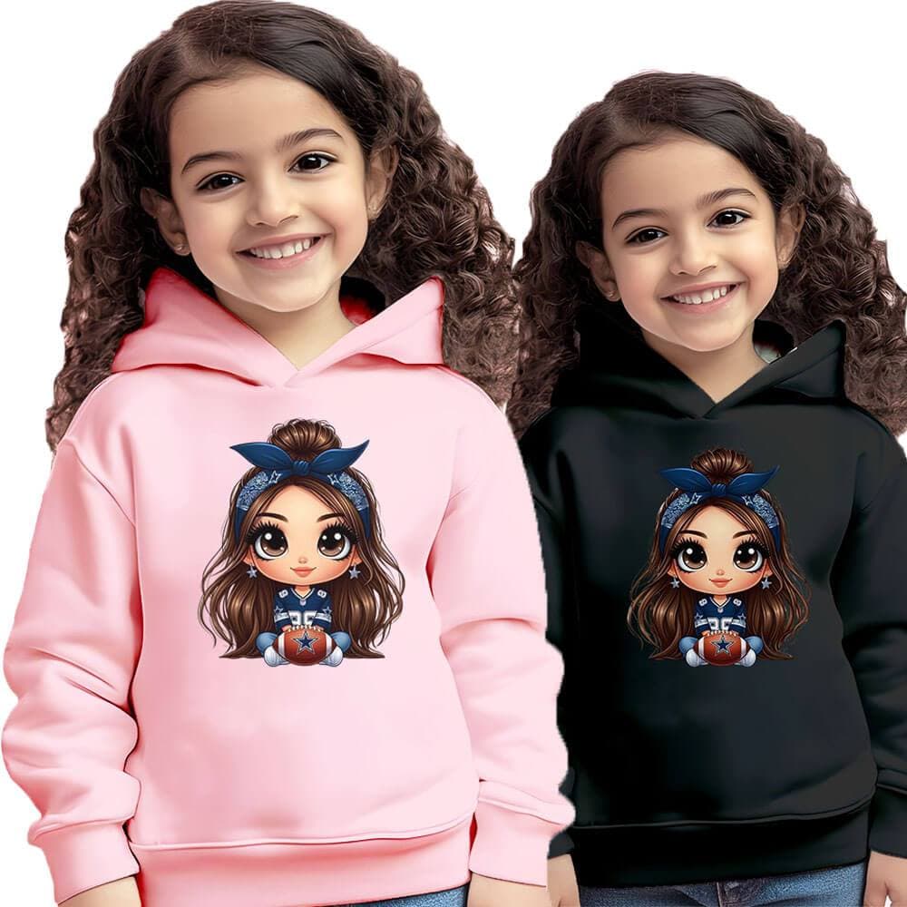 Moletom Infantil Menina Kit De 2 Blusa Com Capuz Com Variações De Cor e Tamanho
