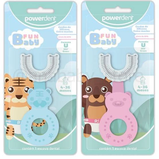 Escova de Dente Infantil Fun Baby 360° da Powerdent