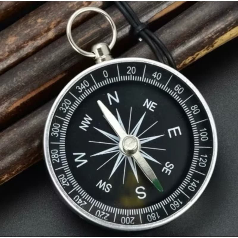 Bússola Metal Alta Precisão Original 40mm Portátil e Bolso