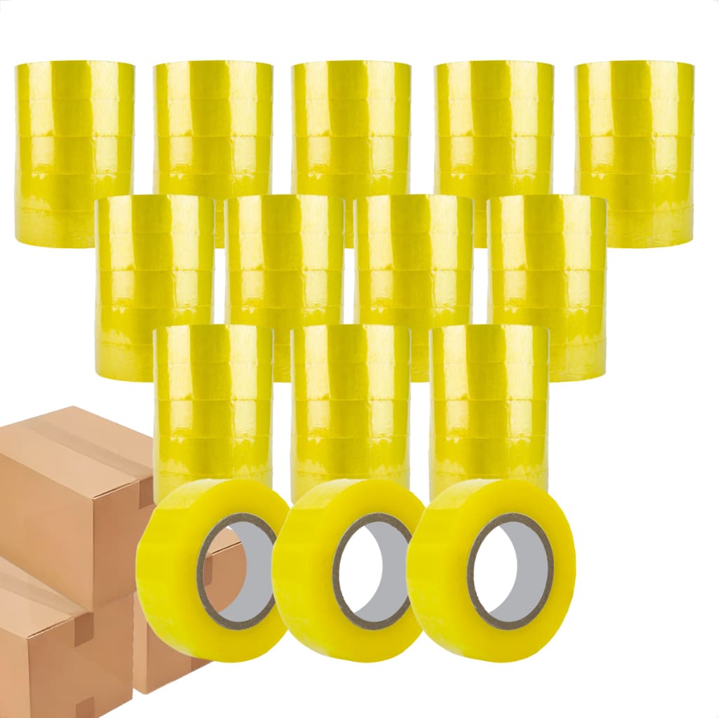 Kit 42 Fitas Transparente 500m Durex Embalar Caixas Grande Larga