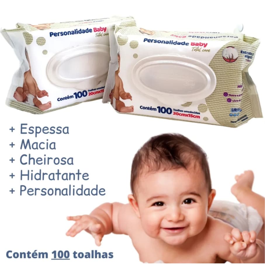 TOALHA UMEDECIDA PERSONALIDADE/TROPOLINO/MEU CARINHO/BABY BYN/MARIGOLD