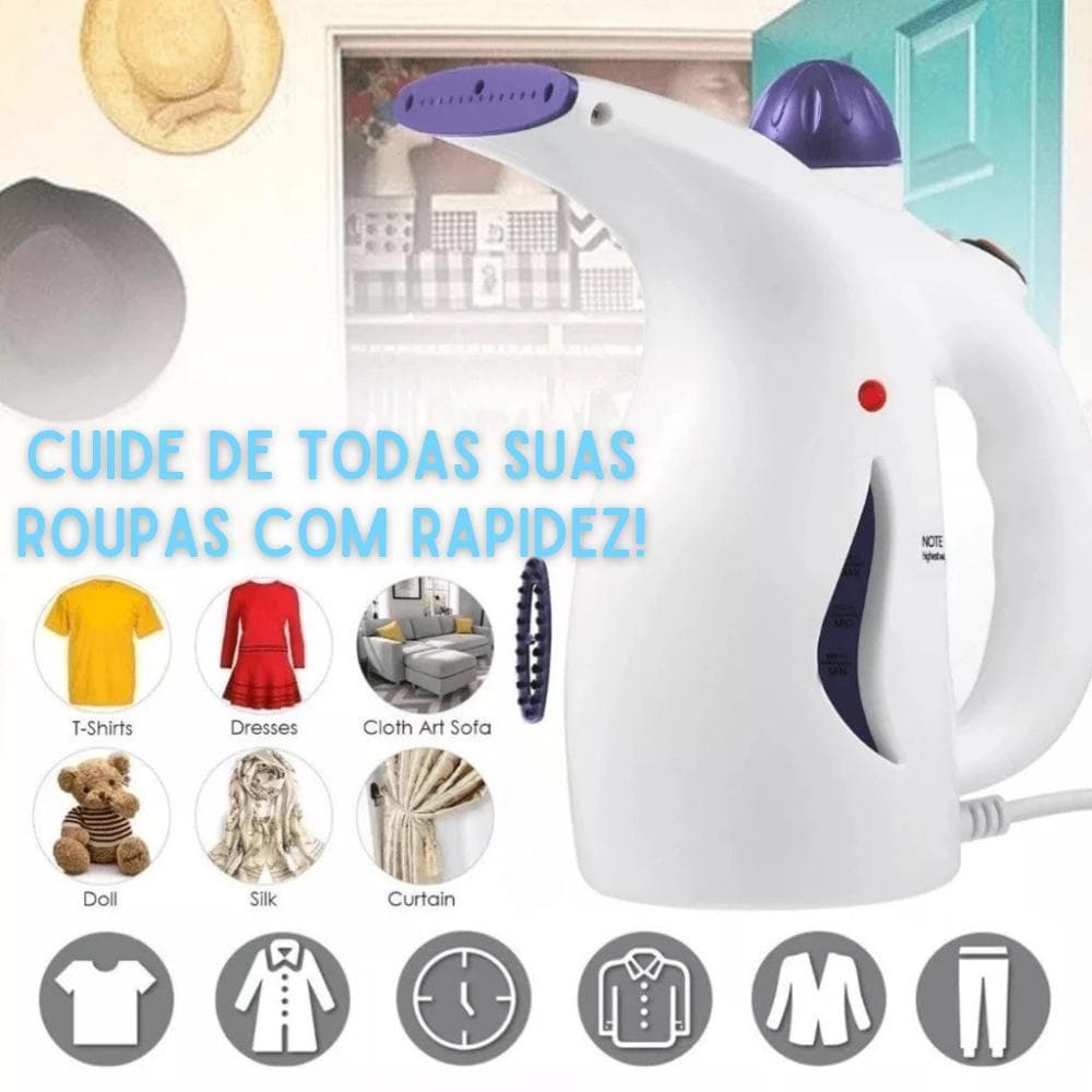 Passadeira 2 em 1 - 110V ou 220V Ferro A Vapor De Roupas Tira Amasso Steamer Portátil 800w