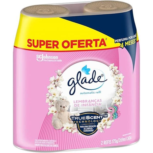 Pack Odorizador de Ambiente Automatic Refil Glade Lembranças de Infância com 2un de 269ml