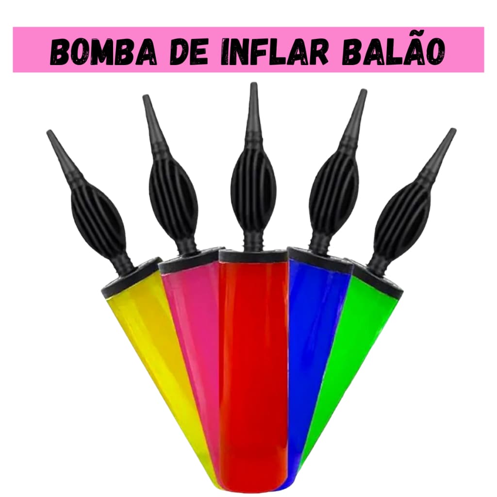 1 Bomba Manual de Ar para Inflar Balão Bexiga