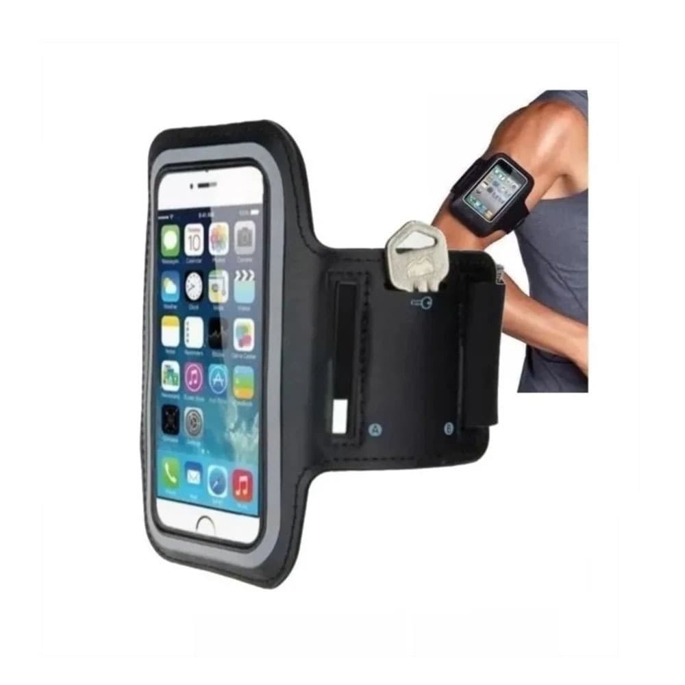 Braçadeira Para Celular Suporte Braço Para Corrida Caminhada Bike Universal Até 5.5 Polegadas