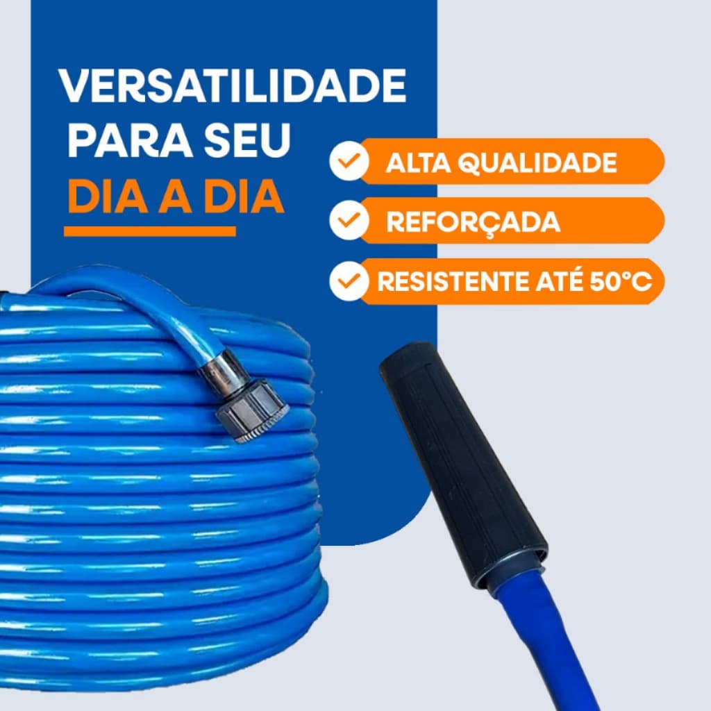 Mangueira Jardim Reforçada Lisa Flexivel 50 30 25 20 15 10 7 Metros