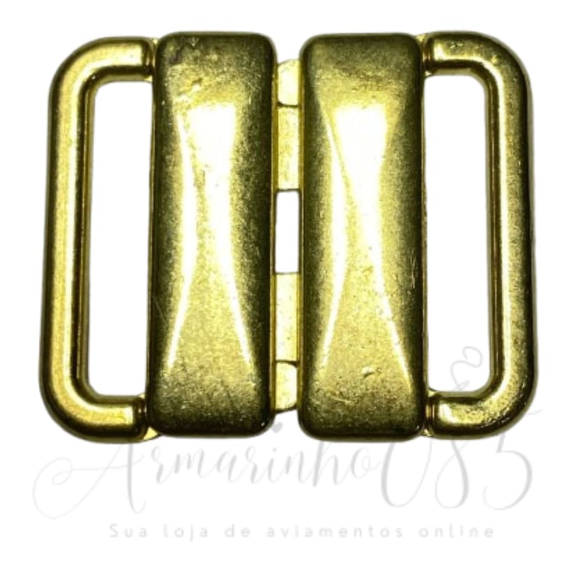Fecho Metal 18mm C/10 Unidades - Dourado ou Prata