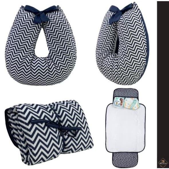 Almofada de Amamentação Amamentar + Trocador de Fraldas Portátil Várias Estampas