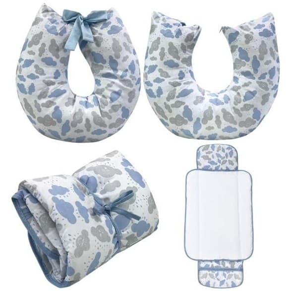 Almofada de Amamentação Com Trocador de Fraldas Portátil Várias Estampas