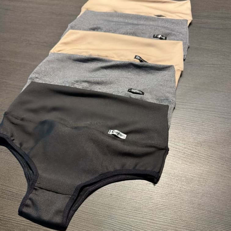 Kit 4 Cintas Calcinhas Modeladora Seca Barriga Afina Cintura Redutora de Medidas Lingerie Feminina