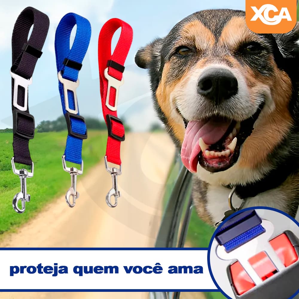 Cinto De Segurança De Pet Cachorro Gato Universal Viagem Carro Animais Estimação Proteção Ajustavel
