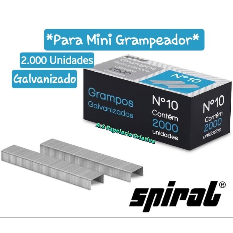 Grampos TOT N°10 Para Mini Grampeador Tris Holic Petit, Variações