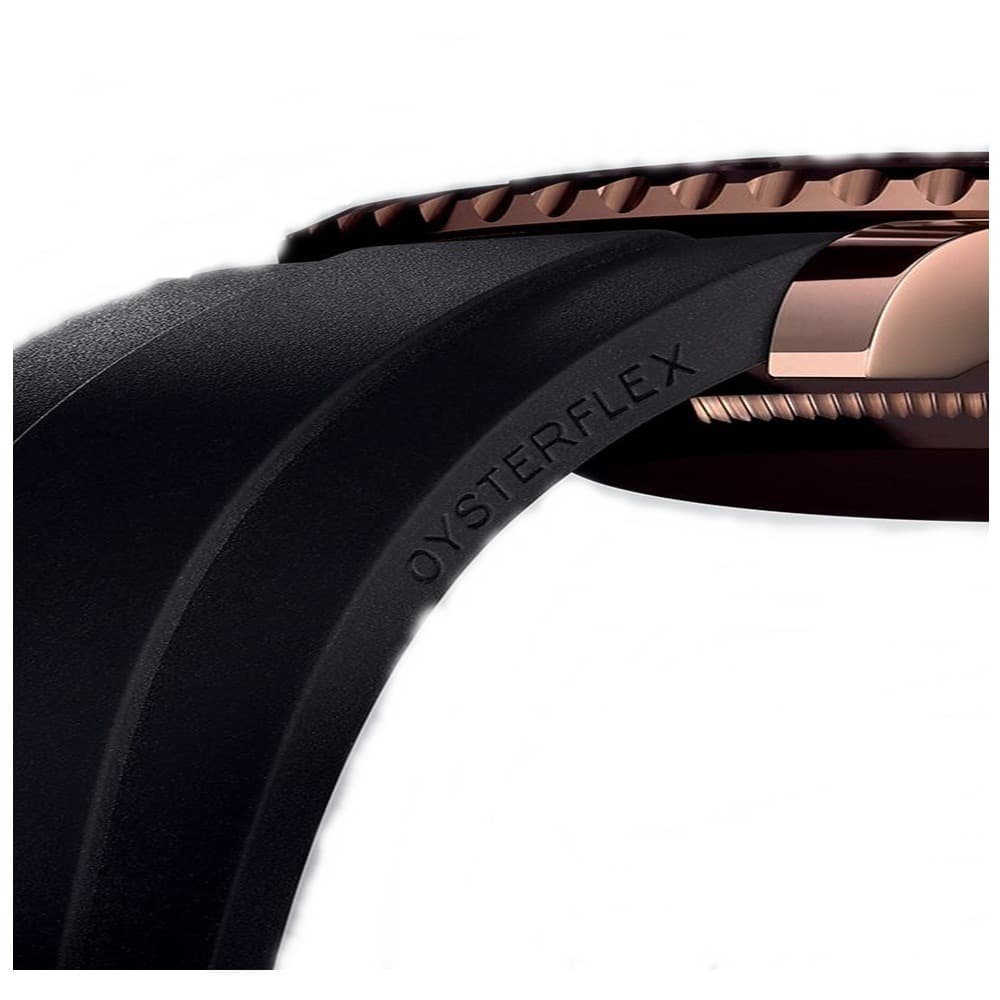 Pulseira Para Relógio Oysterflex 20mm Preto Silicone