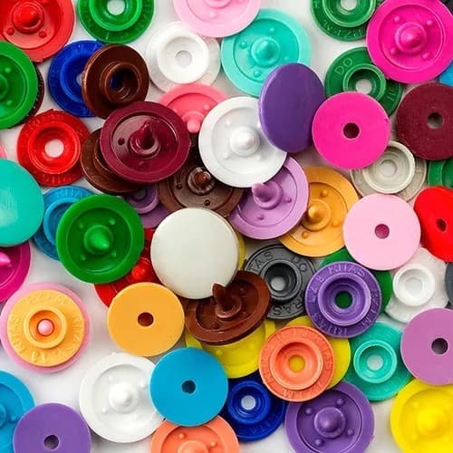 50 BOTÕES DE PRESSÃO PLÁSTICO TIC TAC RITAS NÚMERO 12