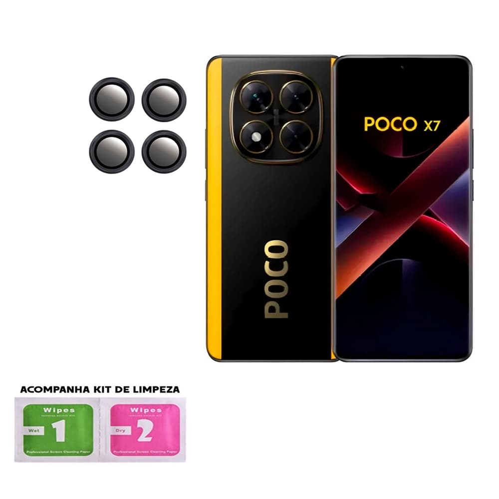 Película De Câmera Poco X7 5G Protetor De Lente 3D Vidro Temperado Celular Xiaomi Pocophone X7 5G