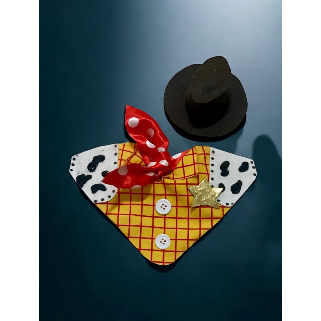 Bandana + chapéu Versão wood macho e fêmea toy store fantasia para cachorro e gato pet