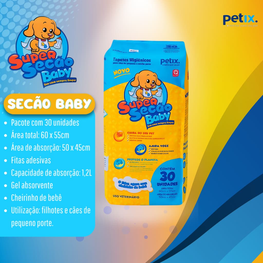 Tapete Higiênico Baby Super PREMIUM c/30 unidades