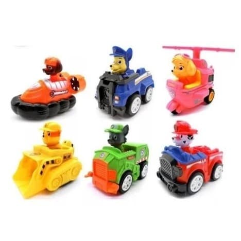Carrinhos Patrulha Canina Kit 6 Carros brinquedos Patrol Dog PROMOÇÃO