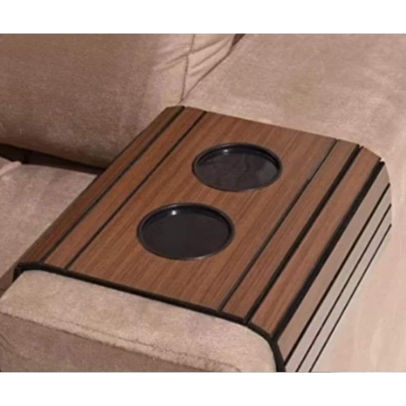 ESTEIRA PORTA COPO BANDEJA BRAÇO DE SOFÁ - FLEXÍVEL DE MADEIRA RESISTENCIA