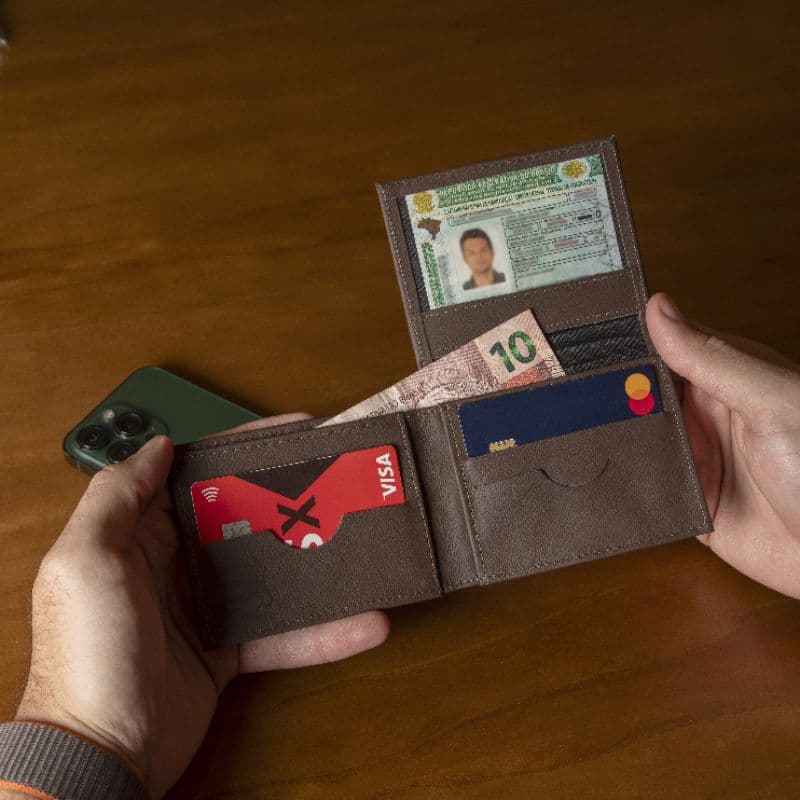 Carteira Masculina De Couro Legítimo Slim Super Reforçada e Resistente Preço de Fabricação